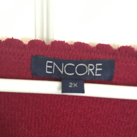 2/$25 ENCORE | Red front tie cardigan‎ ♦️ - Picture 4 of 4